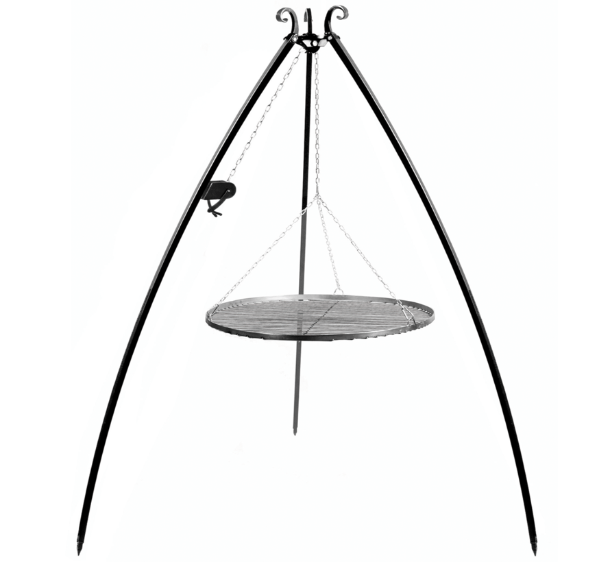 Driepoot Barbecue - 200 cm + Grillrooster en Katrol