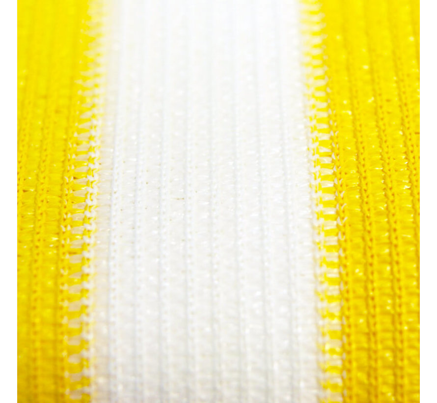 Balkondoek - Geel / Wit - 25 meter