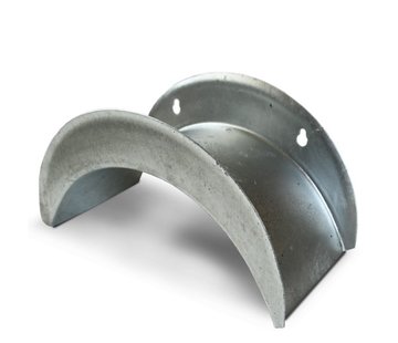 De Wiltfang Wandslanghouder Groot - Verzinkt staal