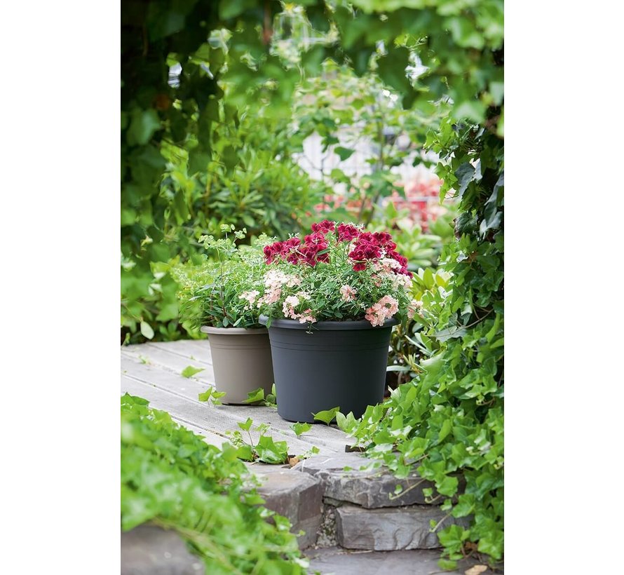 Bloempot CYLINDRO ø 25 cm - Taupe