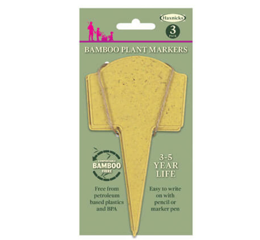 Bamboe plantlabels - 15 cm - 3 stuks