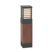 Franssen Verlichting Staande buitenlamp - Selham - Zwart + Hout