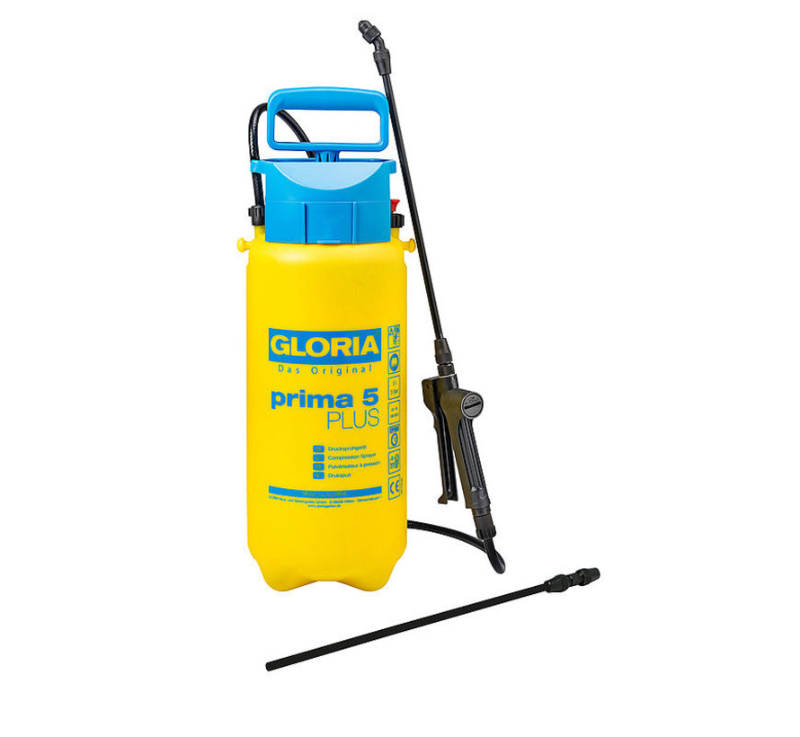 Gloria drukspuit - Prima 5 Plus - 5 liter
