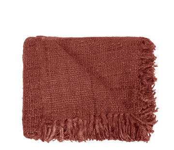 Bazar Bizar Plaid S'il vous - Kersenrood