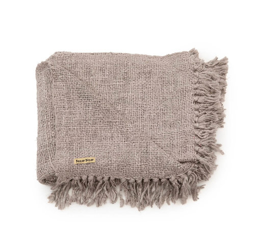 Bazar Bizar Bazari Bizar Plaid S'il vous - Parel Grijs