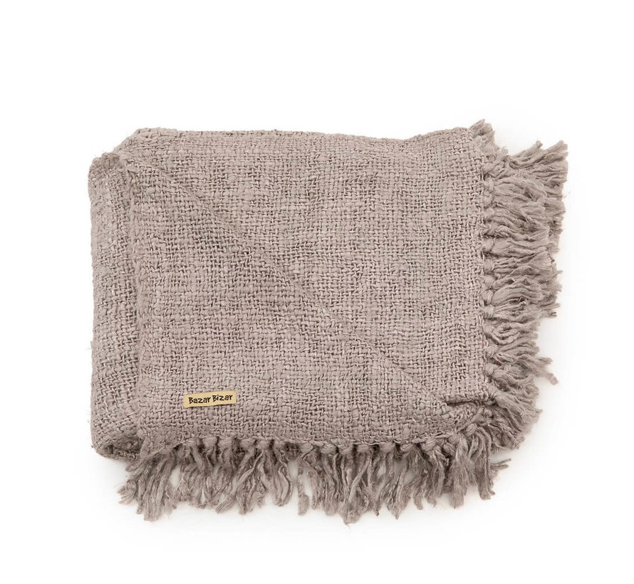 Bazari Bizar Plaid S'il vous - Parel Grijs