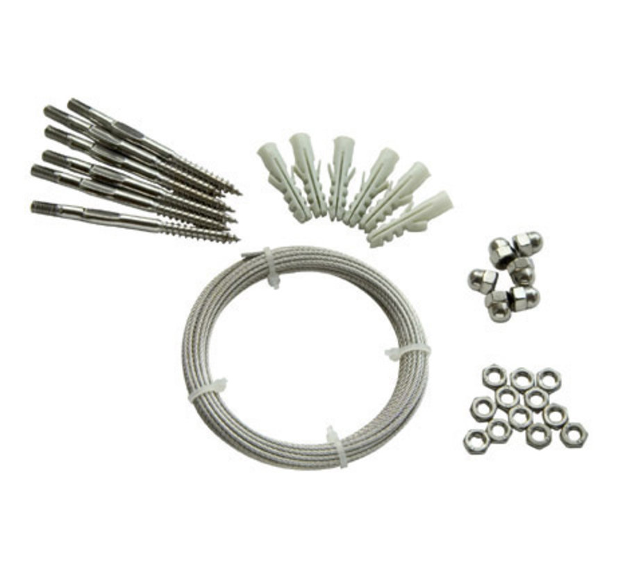 Klimplantensysteem - 10 meter draad -  Spandraadsysteem voor klimplanten