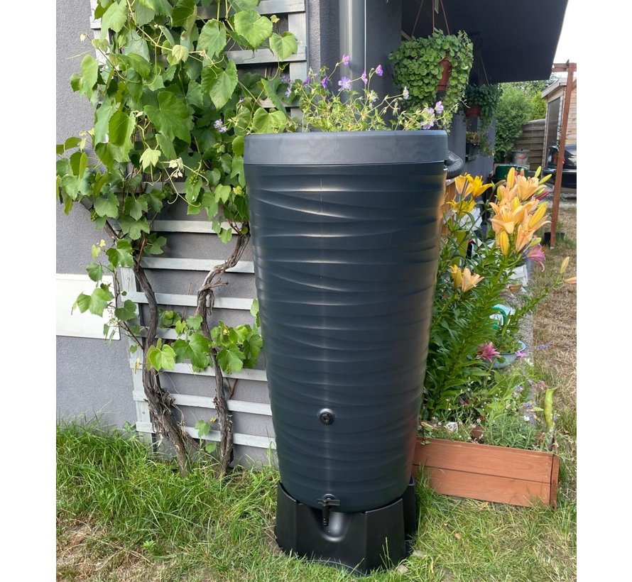 Regenton Wave - 240 liter - Antraciet