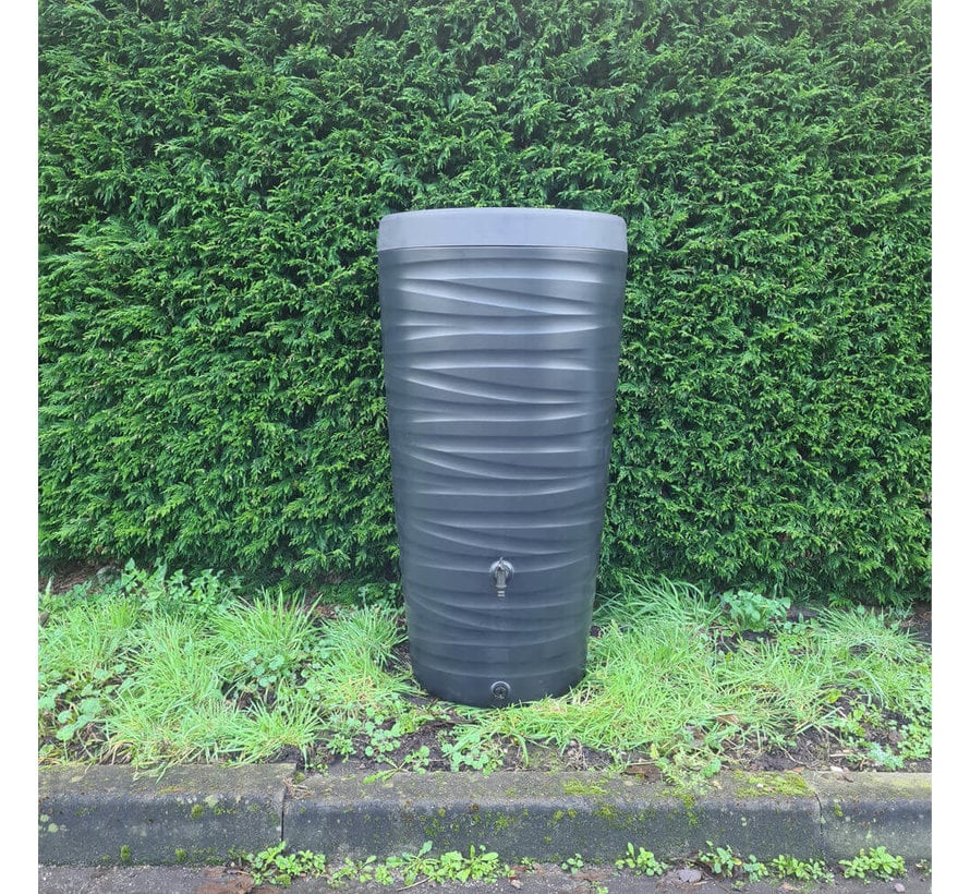 Regenton Wave - 240 liter - Antraciet