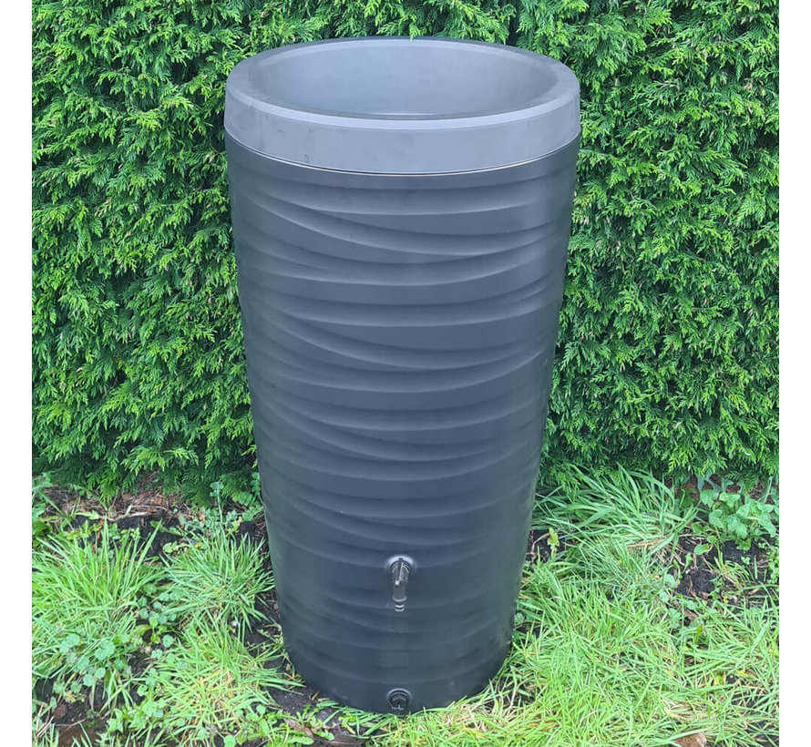 Regenton Wave - 240 liter - Antraciet