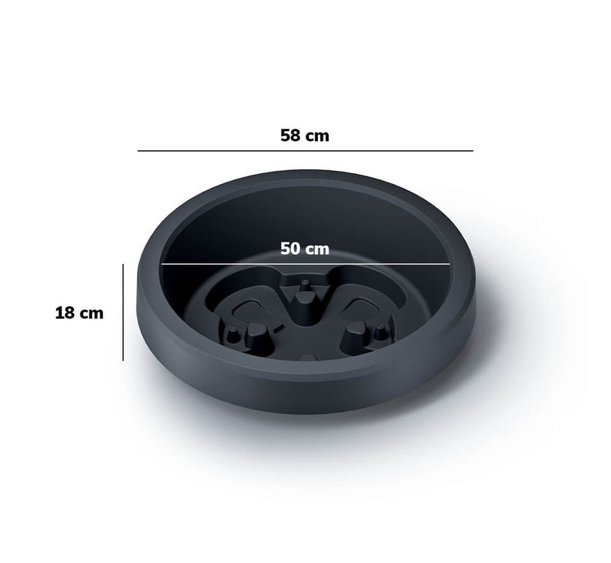 Regenton Wave - 240 liter - Antraciet