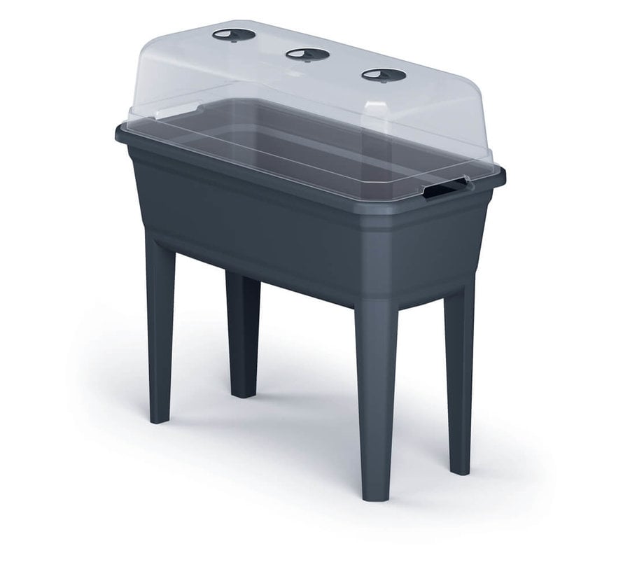 Kweekbak op poten - 75 x 77 cm - Antraciet