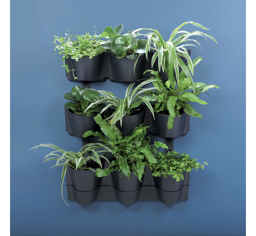 Bloempot set - Verticaal - Cascade 12x - Wall