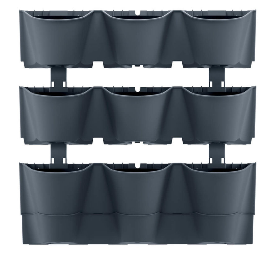 Bloempot set - Verticaal - Cascade 12x - Wall