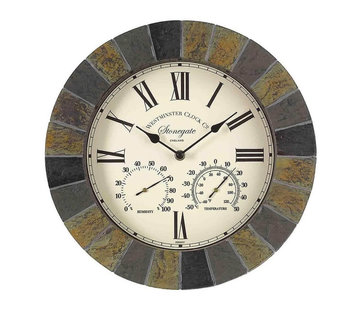 Smart Garden Products Tuinklok - Stonegate 3 in 1 Buitenklok - 35 cm