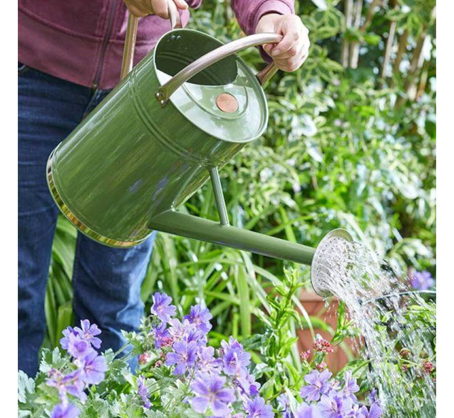 Gieter 9 liter - Zink - Mosgroen