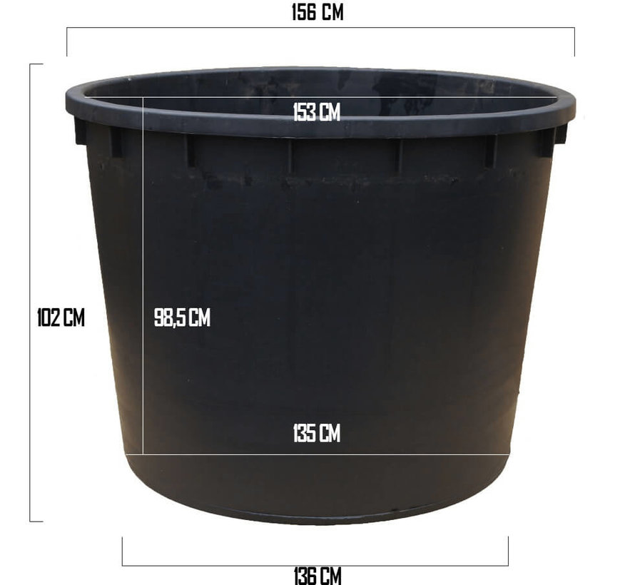 Kuip 1500 liter - ø 156 x 102 cm