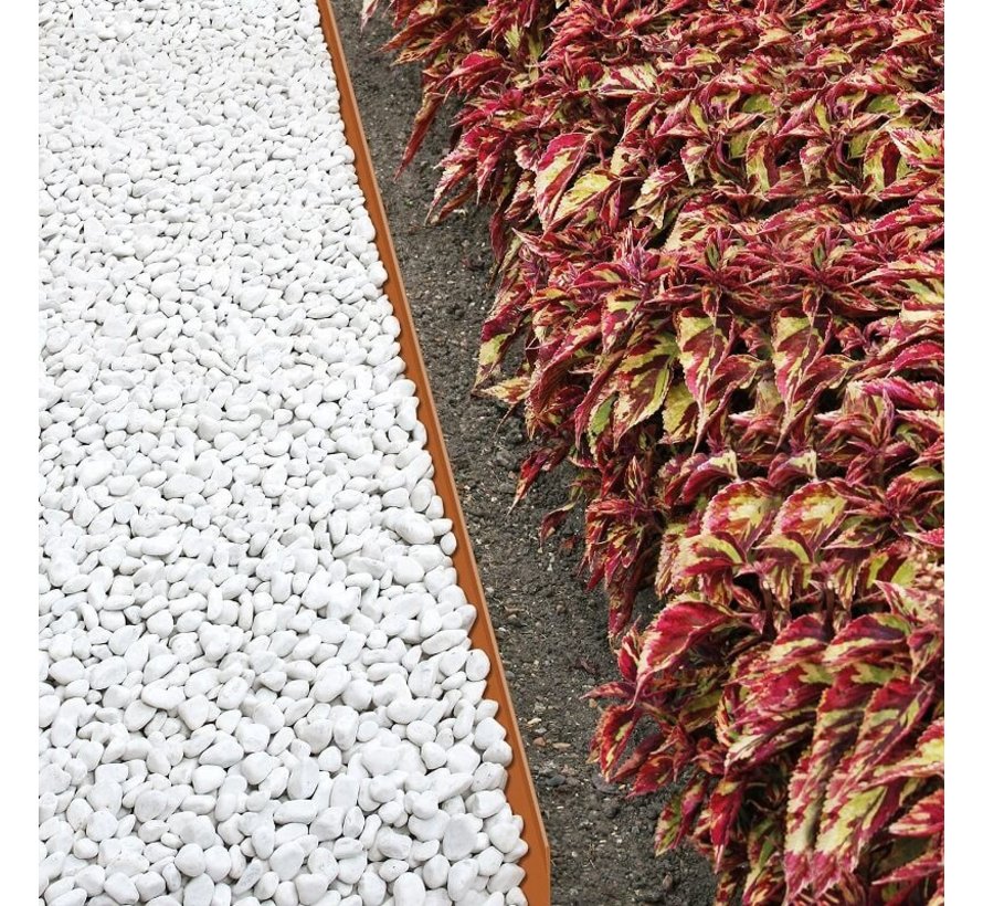 Graskant Cortenstaal - 118 x 13 cm