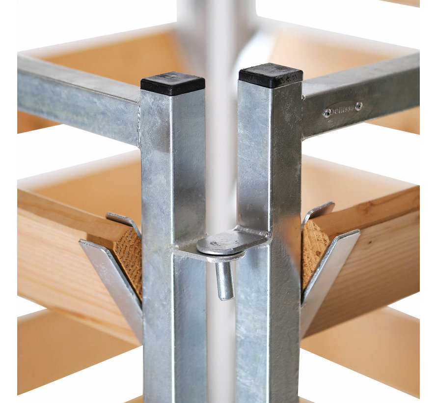 Compostbak Hout - Metaal - 100 x 100 x 100 cm