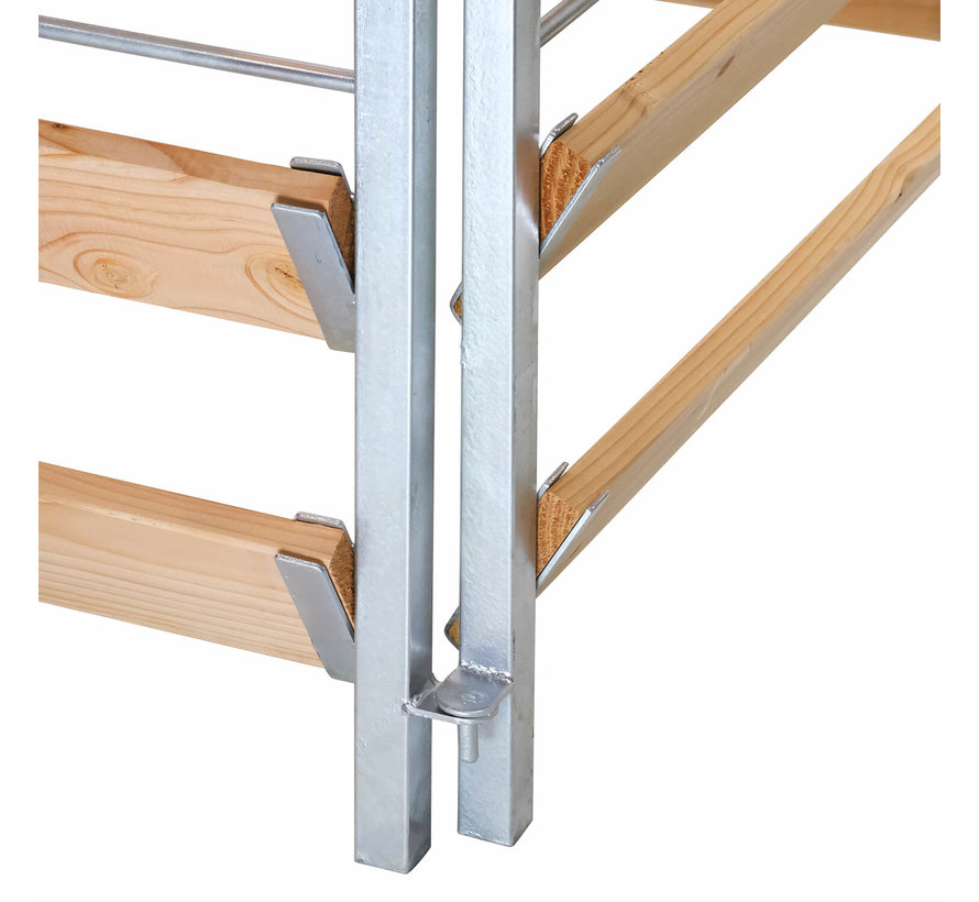 Compostbak Hout - Metaal - 100 x 100 x 100 cm