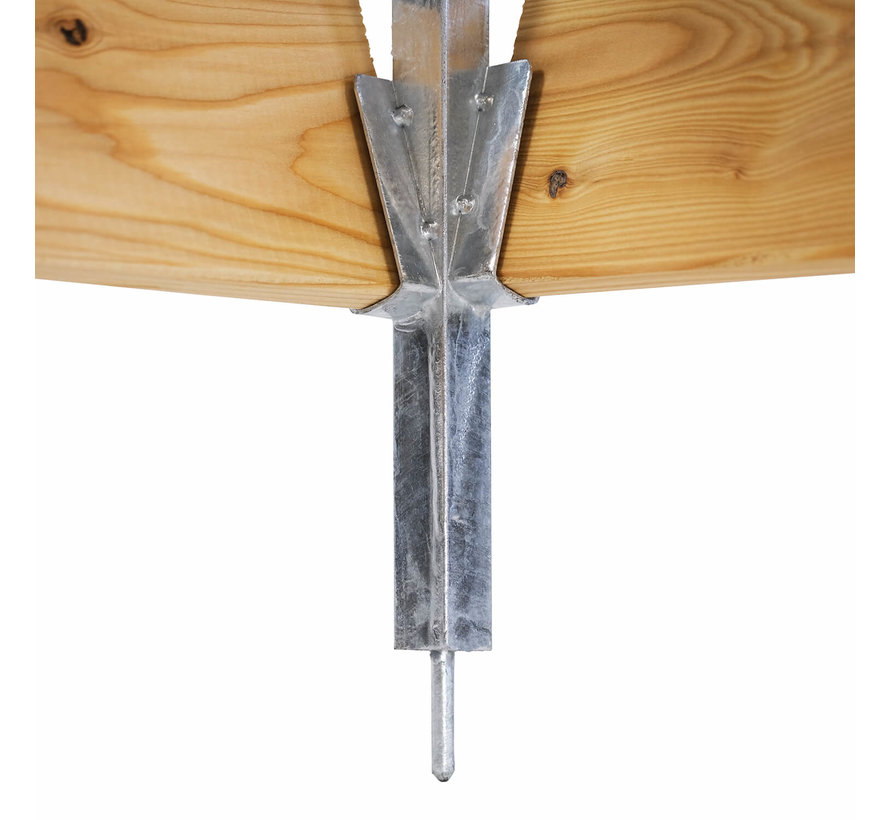 Compostbak Hout - Metaal - 90 x 90 x 90 cm