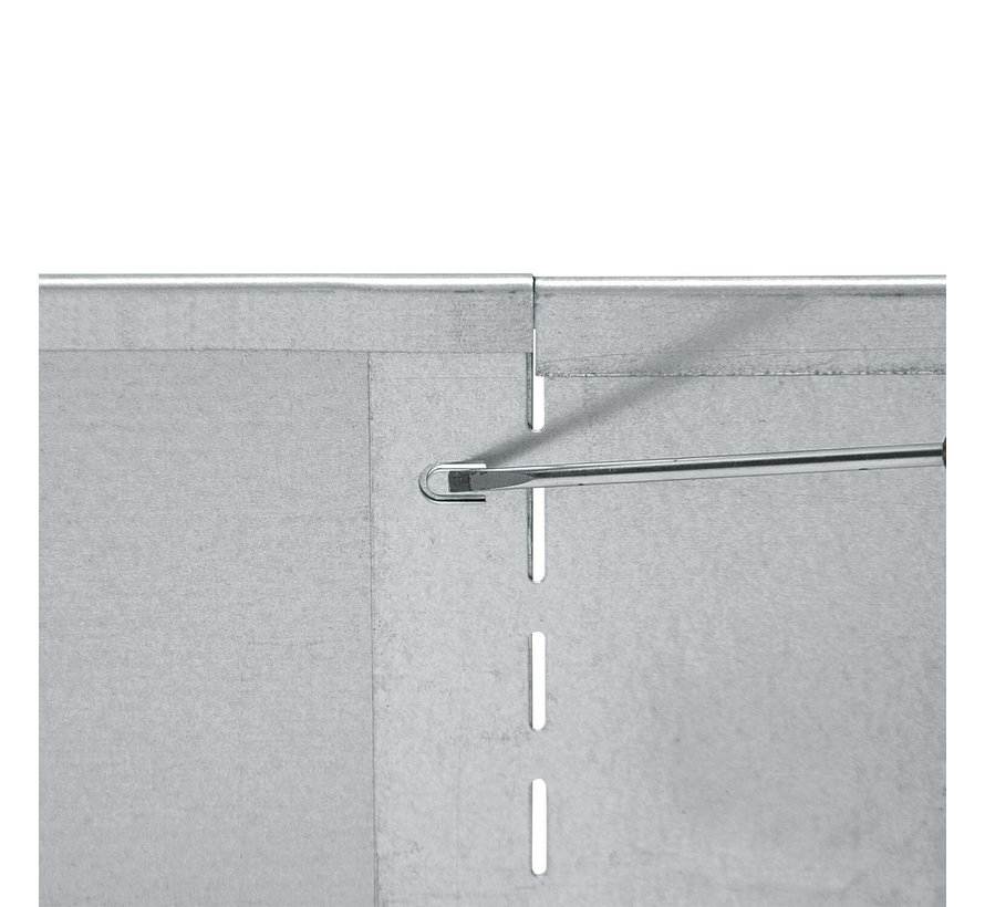 Graskant metaal - 118 x 13 cm