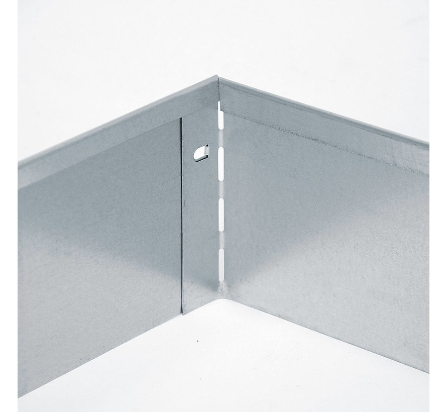 Graskant metaal - 118 x 13 cm