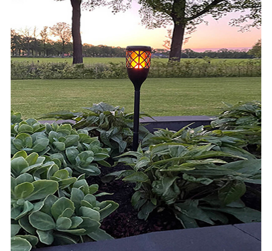 Solar tuinfakkel 2 in 1 met Vlameffect