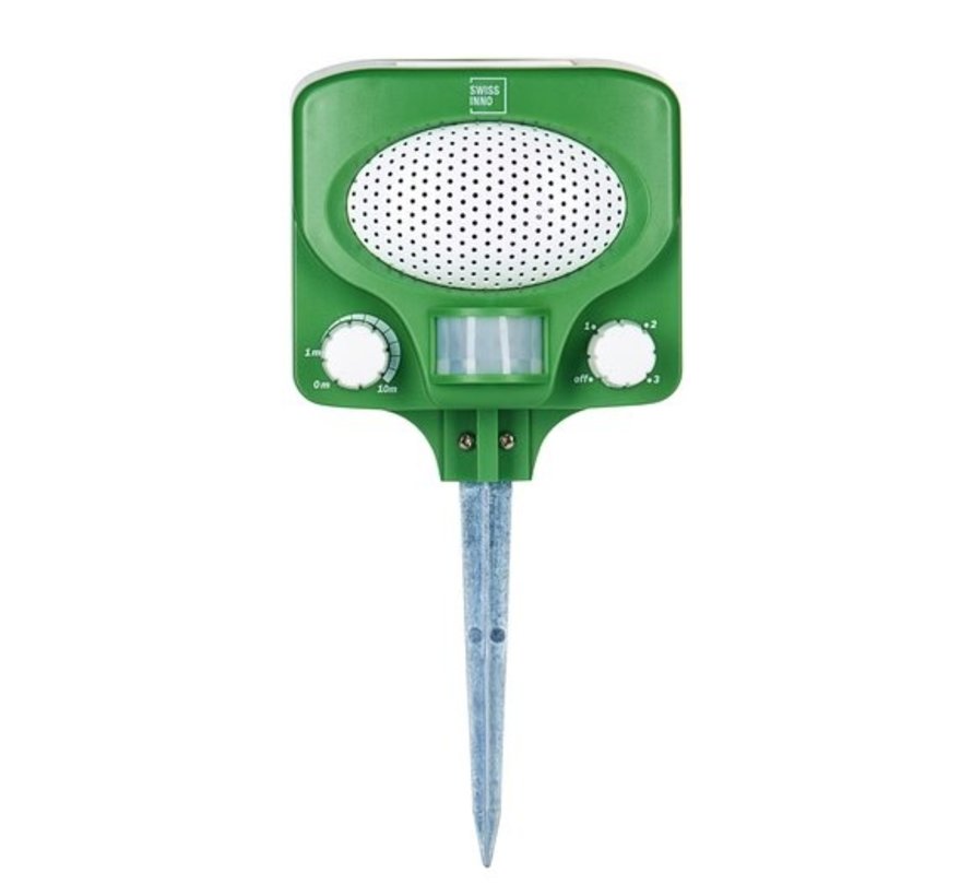 Swissinno Ultrasoon Dierenverjager - 100 m2 - Zonnepaneel