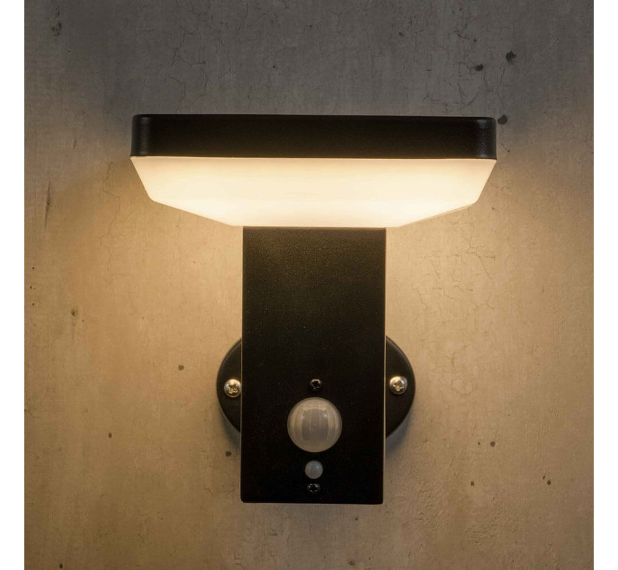 Solar buitenwandlamp Aila met sensor