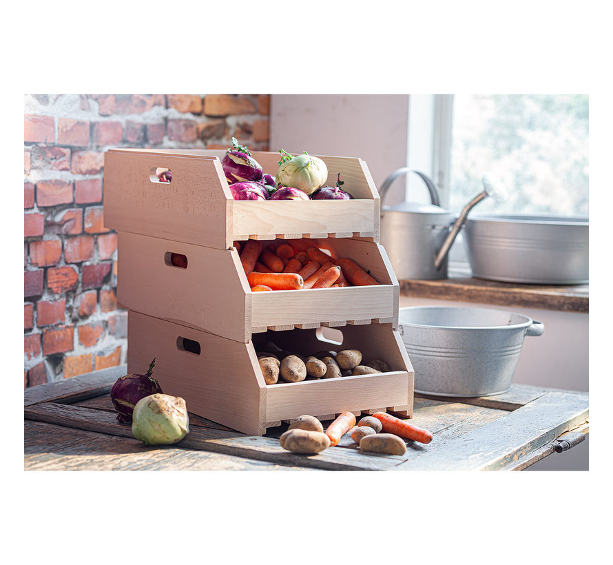 Fruitkistje stapelbaar - Beukenhout