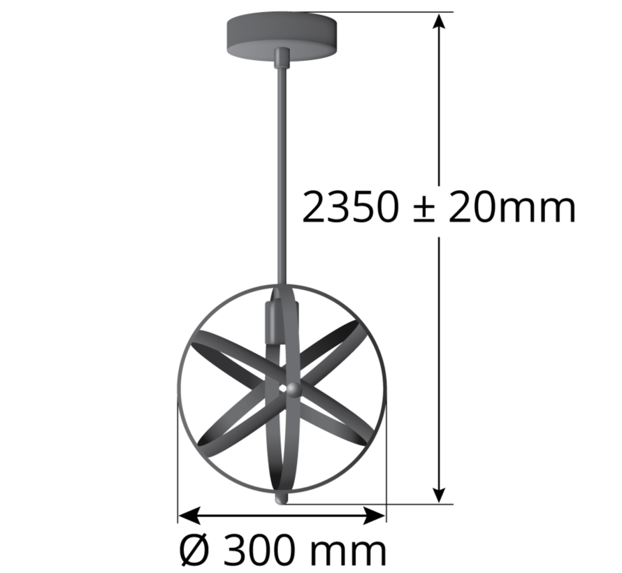 Hanglamp Anna - E27 fitting - 25 Watt