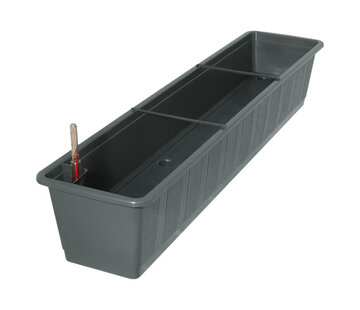 Geli Balkonbak 100 cm - Zelfbewatering - Antraciet