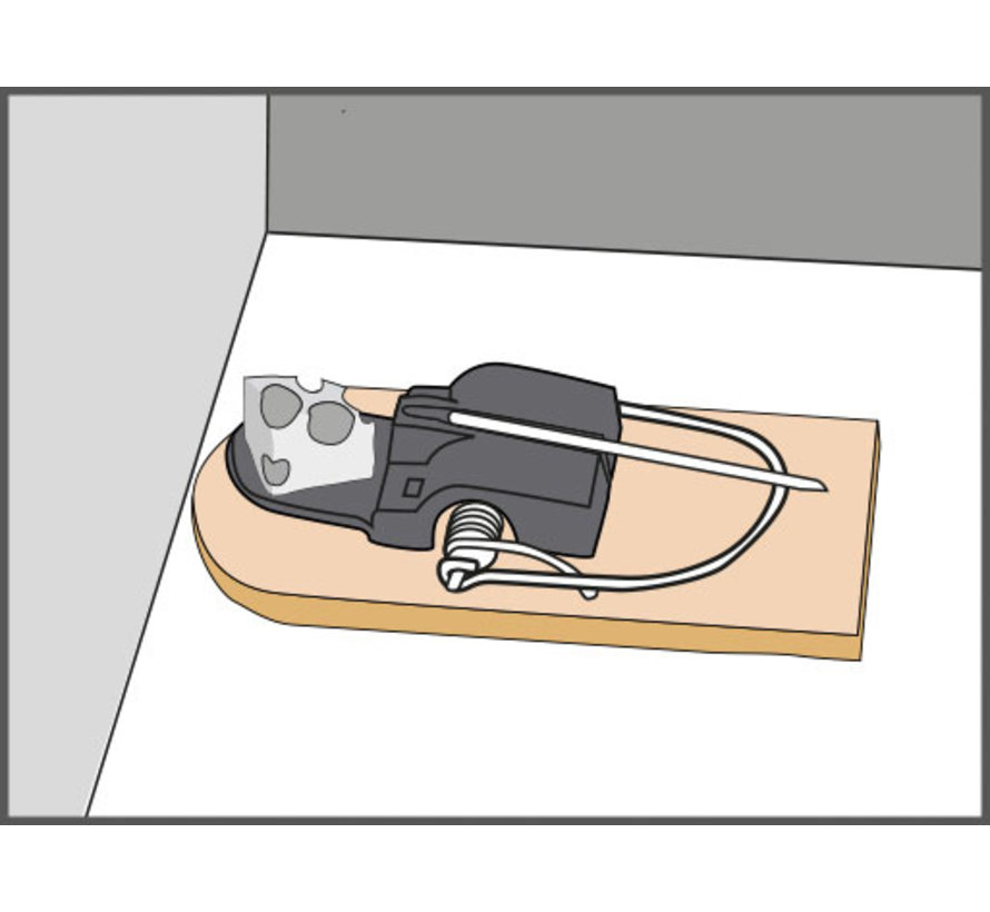 Muizenval hout - 2 stuks