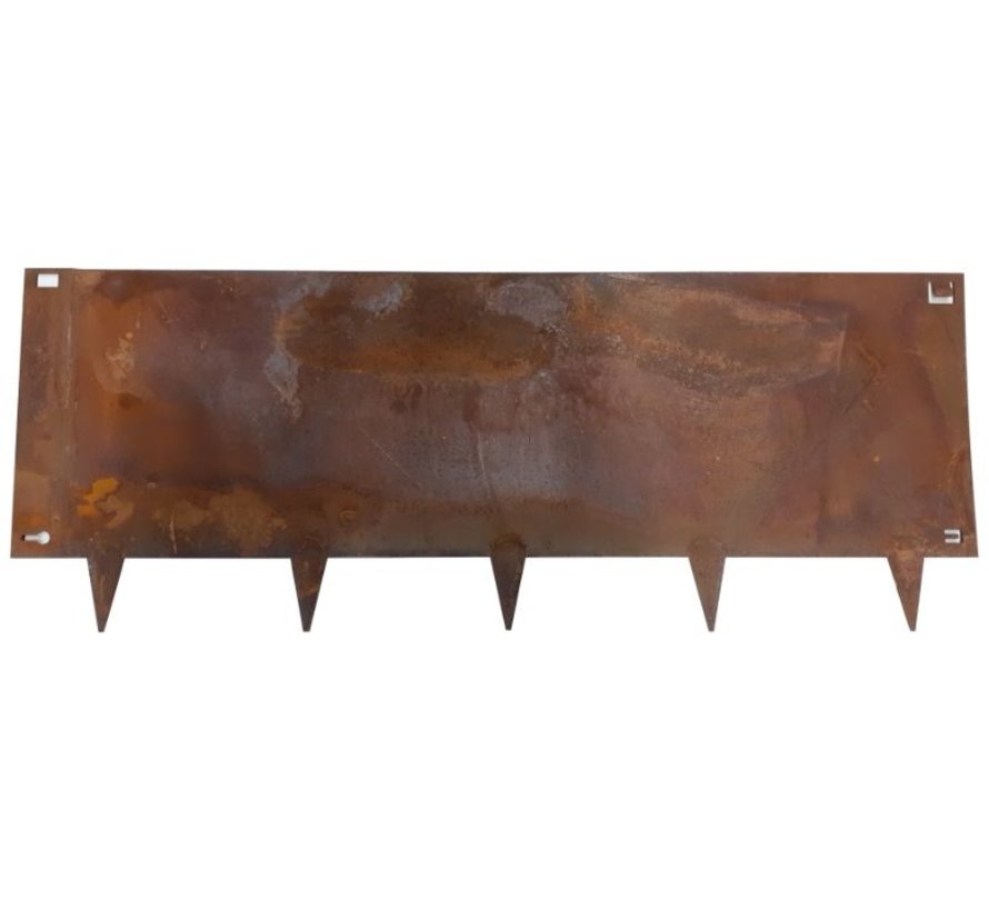 Borderrand 106 cm Cortenstaal - Graskant Edge - Kantopsluiting