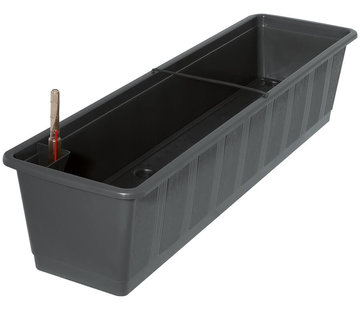 Geli Balkonbak 80 cm - Zelfbewatering - Antraciet