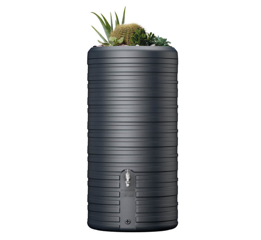Regenton Nordic -  300 liter - Antraciet - Plantenbak