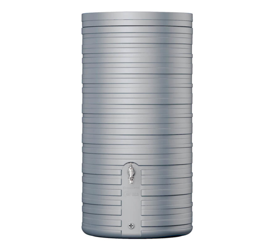 Regenton Nordic -  300 liter - Grijs - Deksel