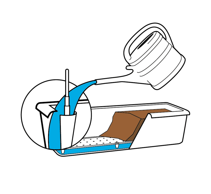 Balkonbak met zelfbewatering - Wit