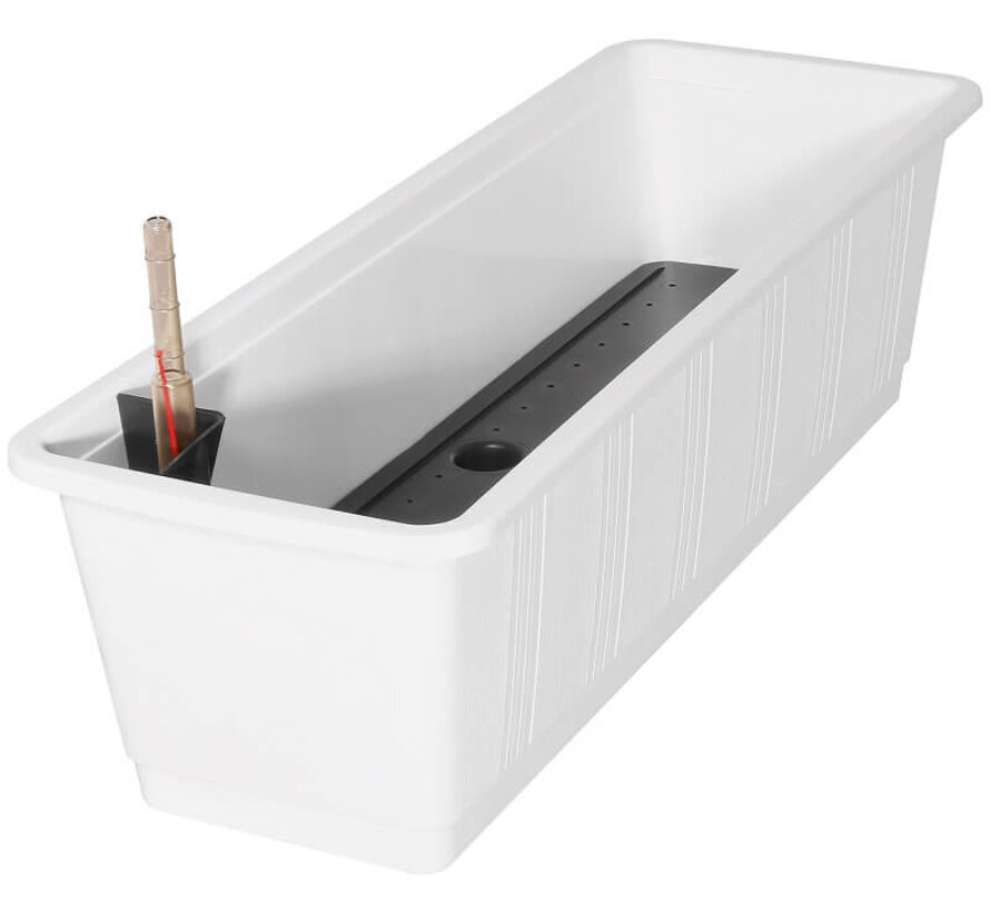 Balkonbak met zelfbewatering - Wit