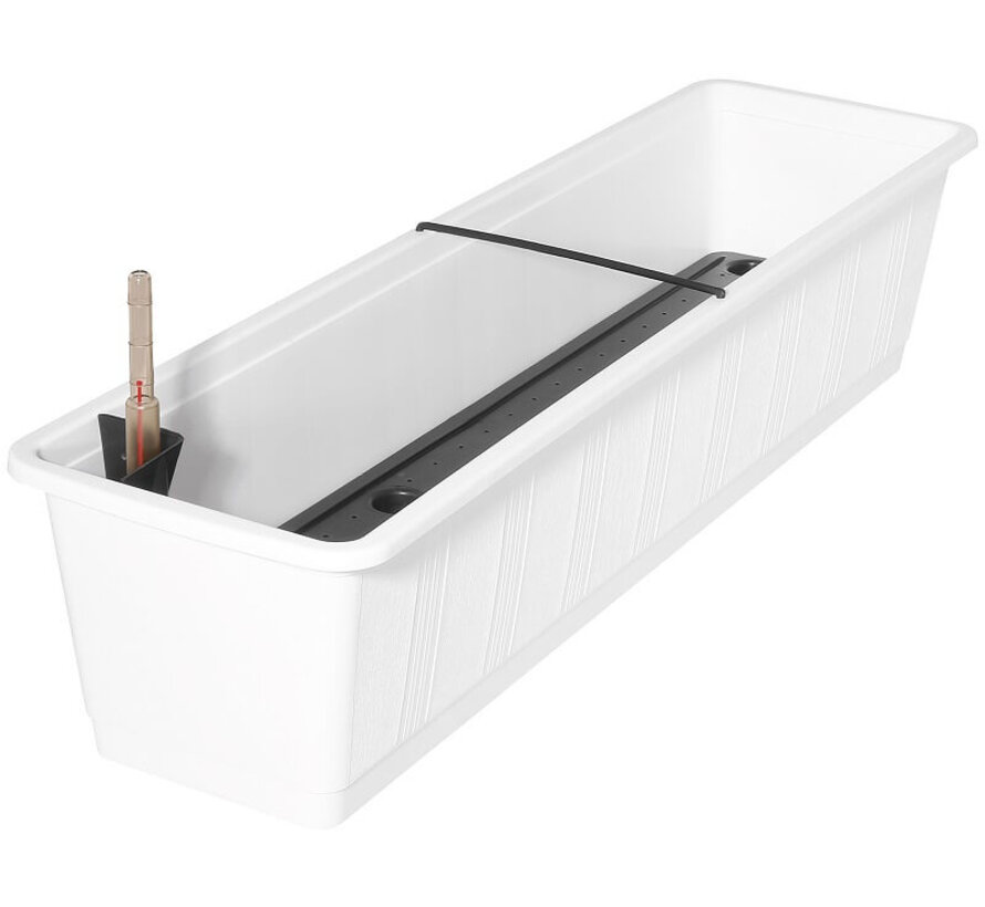 Balkonbak met zelfbewatering - Wit