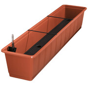 Geli Balkonbak met zelfbewatering - Terracotta