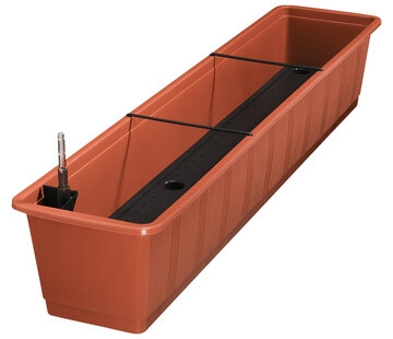 Geli Balkonbak met zelfbewatering - Terracotta