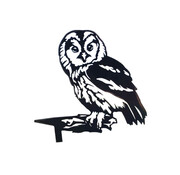 Metaalversiering Metalen Vogel - Bosuil - Boomsteker - Cortenstaal