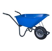 Hummer Kruiwagen 100 liter blauw - Metalen frame - Kunststof bak