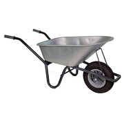 Hummer Kruiwagen 85 liter Klus - Zwart frame - Metalen bak