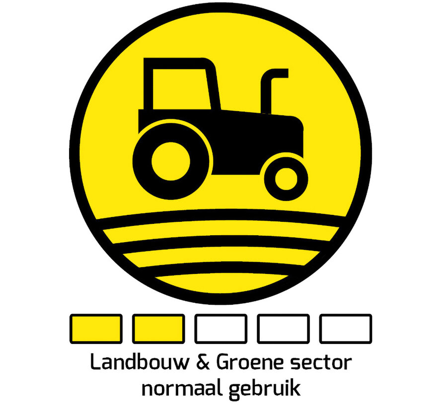 Kruiwagen 160 liter Stal - 2 wielen - Kunststof bak