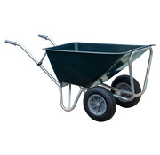 Hummer Kruiwagen 160 liter Stal - 2 wielen - Kunststof bak
