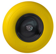 Hummer Hummer kruiwagenwiel compleet - Soft - Geel