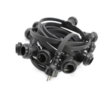 LumenXL Prikkabel 10 meter - 10 t/m 30 fittingen E27 - Inclusief stekker